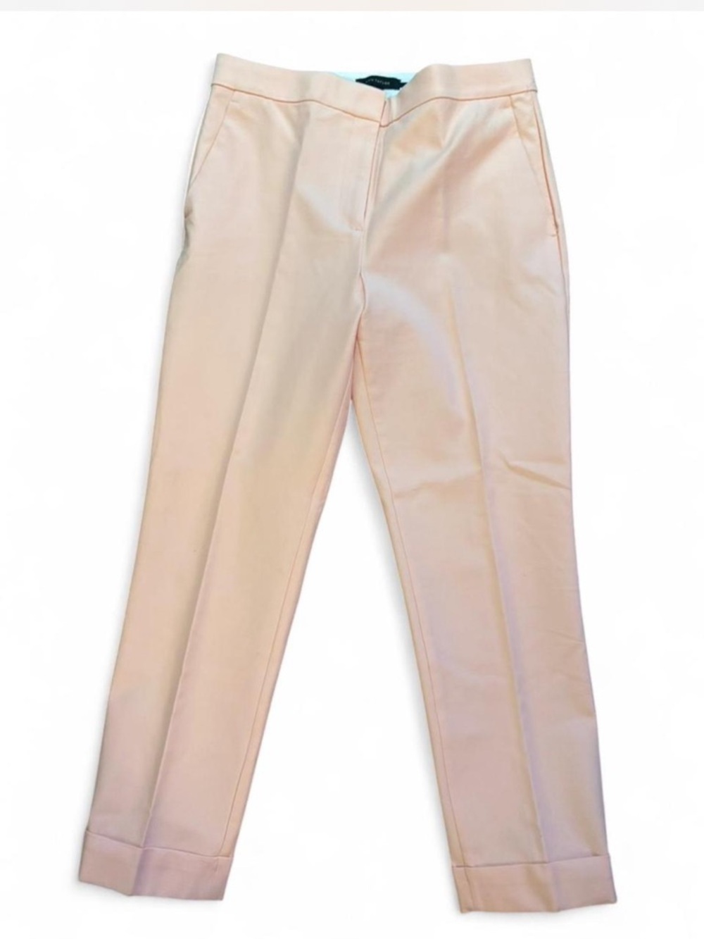 Ann Taylor Light Peach Straight-Leg Pants